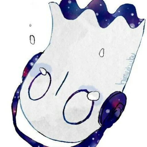 Sticker from the "Napstablook Undertail" sticker pack