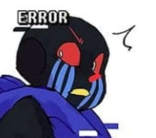 Sticker from the "Error sans / undertale" sticker pack