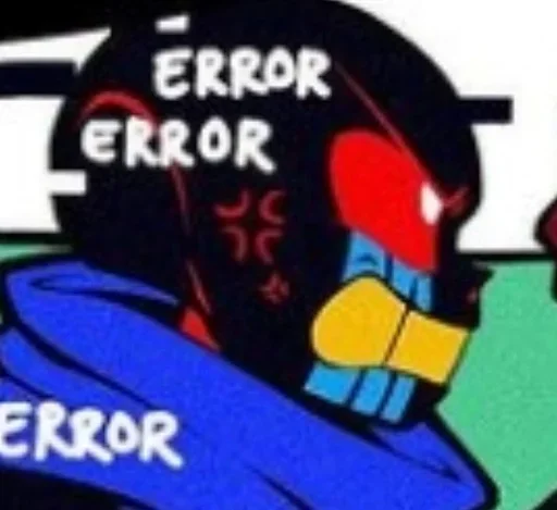 Стикер из набора "Error sans / undertale"