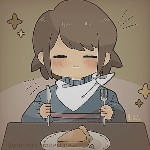 Sticker from the "frisk" sticker pack