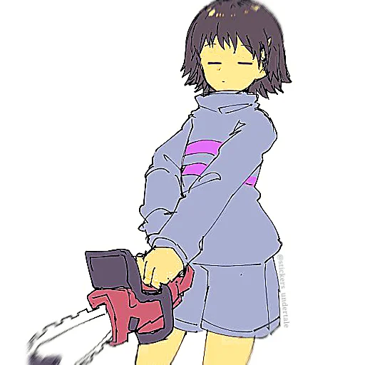 Sticker from the "frisk" sticker pack