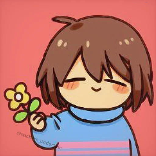 Sticker from the "frisk" sticker pack