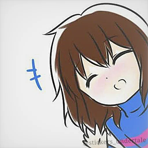 Sticker from the "frisk" sticker pack