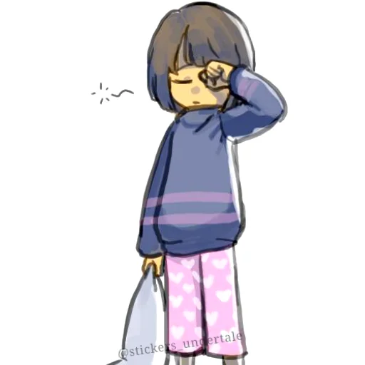 Sticker from the "frisk" sticker pack