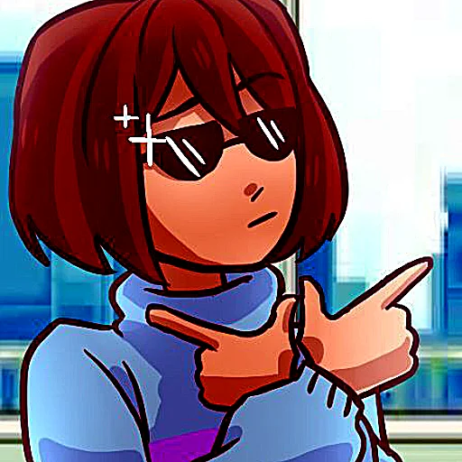 Sticker from the "frisk" sticker pack