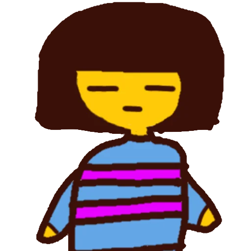 Sticker from the "frisk" sticker pack