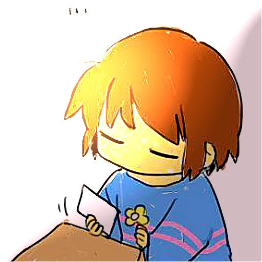 Sticker from the "frisk" sticker pack