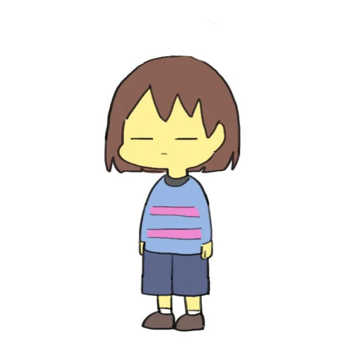 Sticker from the "frisk" sticker pack