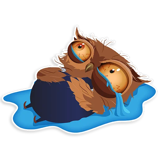 Sticker from the "Marathon Owl" sticker pack