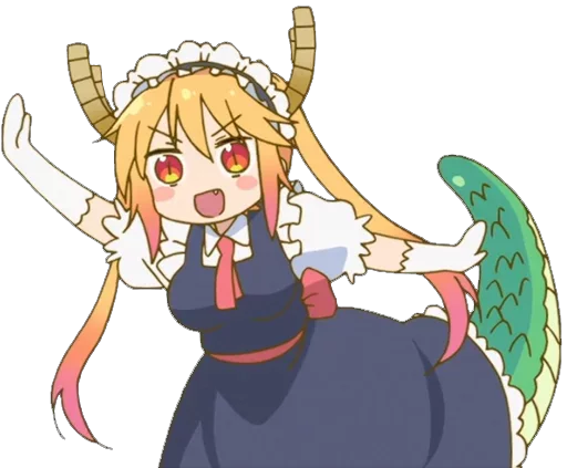 Sticker from the "Maid Dragon" sticker pack