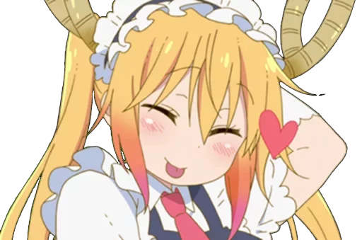 Sticker from the "Maid Dragon" sticker pack