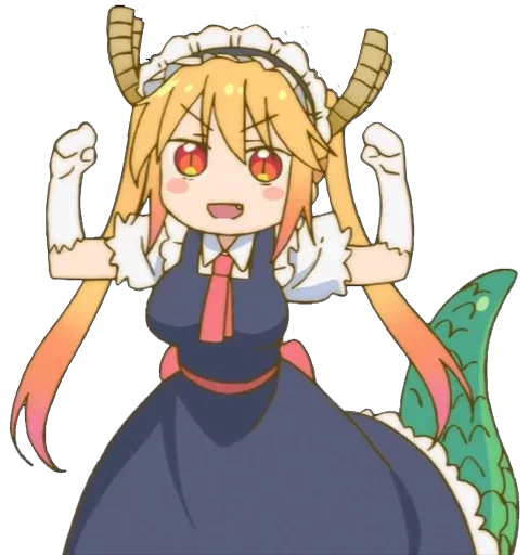 Sticker from the "Maid Dragon" sticker pack