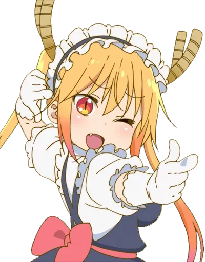 Sticker from the "Maid Dragon" sticker pack