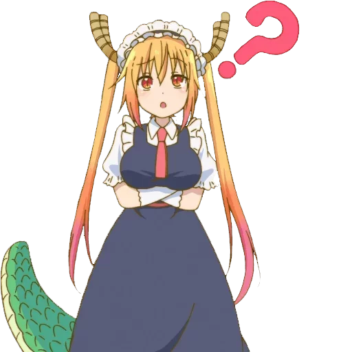 Стикер из набора "Maid Dragon"