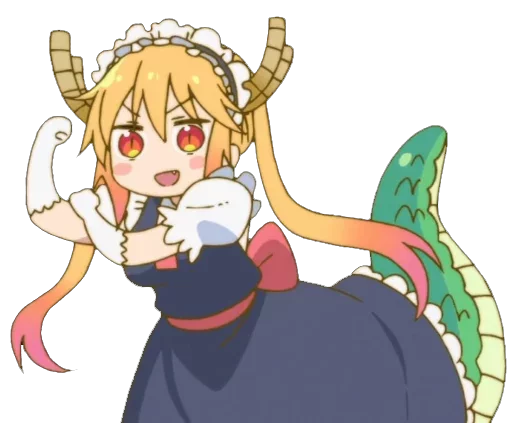 Стикер из набора "Maid Dragon"