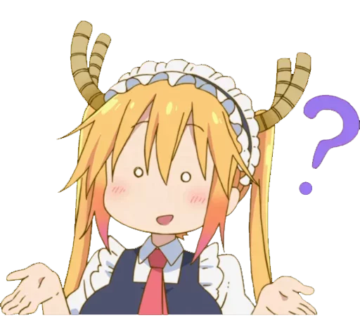 Sticker from the "Maid Dragon" sticker pack