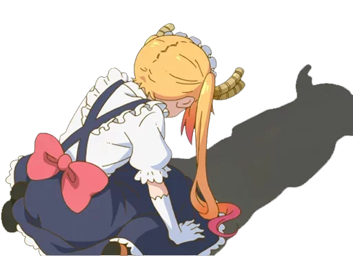 Sticker from the "Maid Dragon" sticker pack