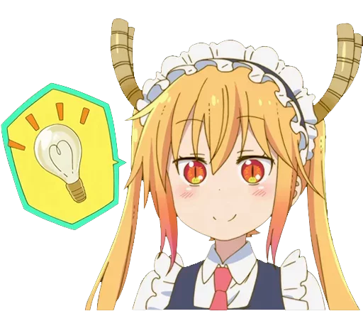 Стикер из набора "Maid Dragon"