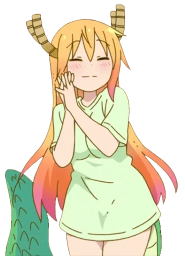 Sticker from the "Maid Dragon" sticker pack