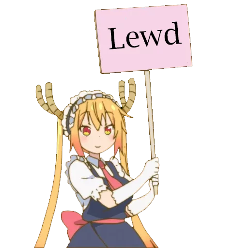 Sticker from the "Maid Dragon" sticker pack