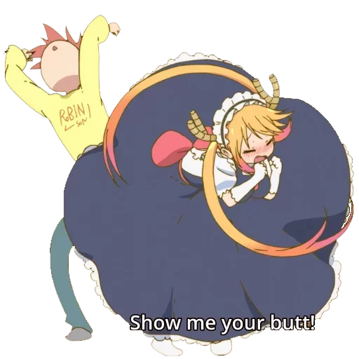 Sticker from the "Maid Dragon" sticker pack