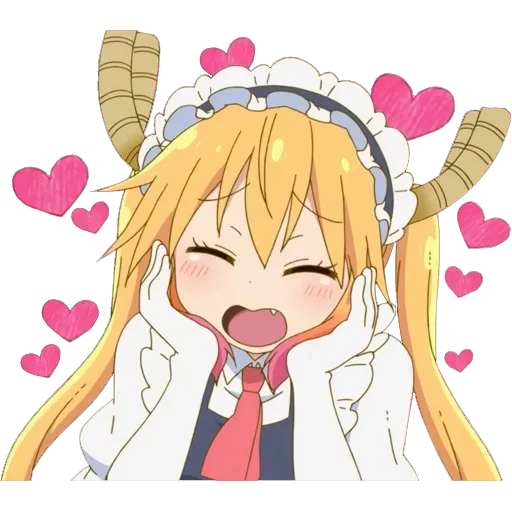 Sticker from the "Maid Dragon" sticker pack