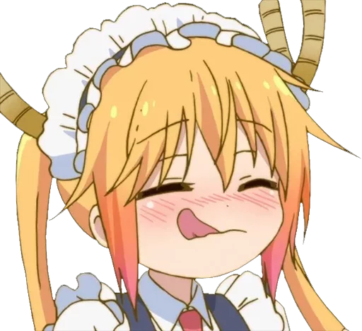 Sticker from the "Maid Dragon" sticker pack