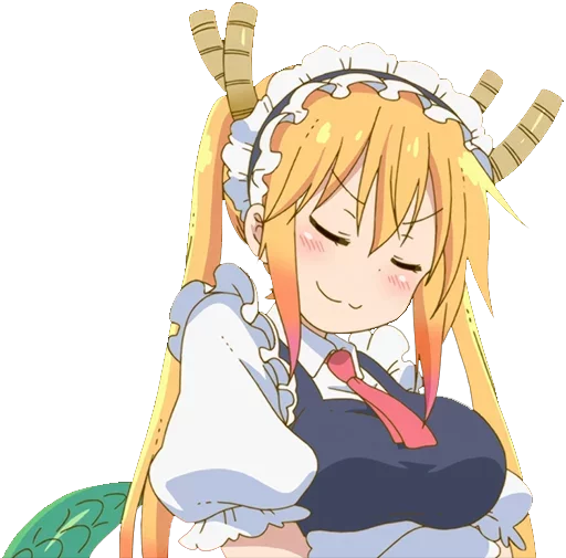 Стикер из набора "Maid Dragon"