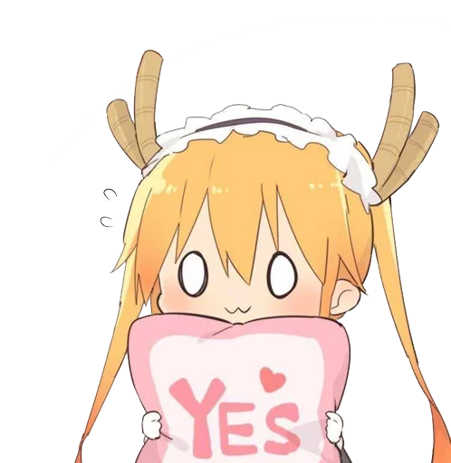 Sticker from the "Maid Dragon" sticker pack