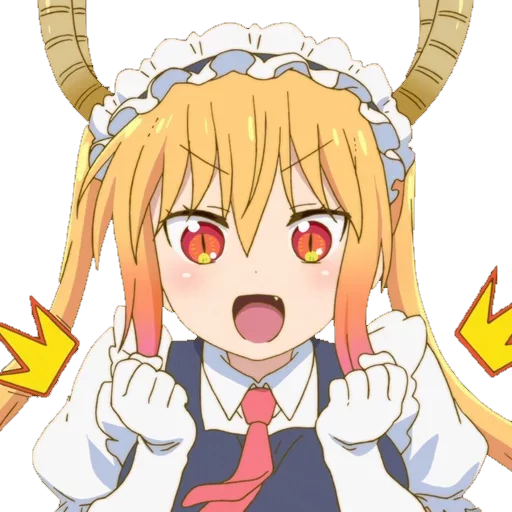 Sticker from the "Maid Dragon" sticker pack