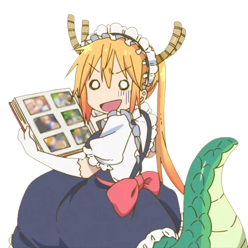 Стикер из набора "Maid Dragon"