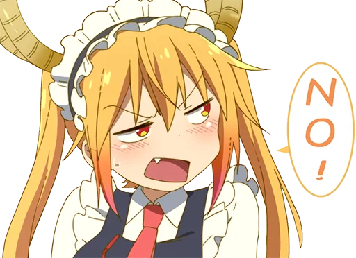 Sticker from the "Maid Dragon" sticker pack