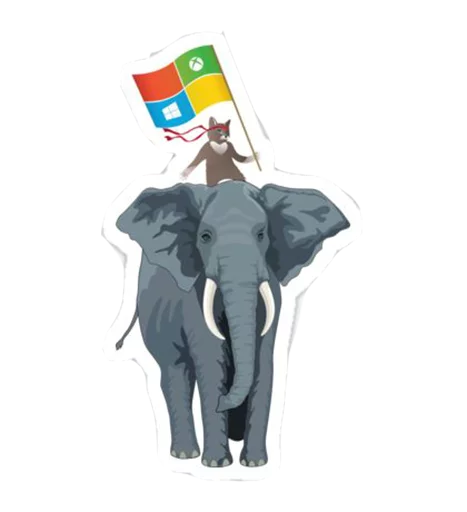 Sticker from the "Windows Insider: NinjaCat" sticker pack