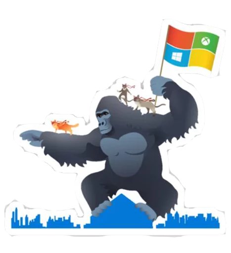 Sticker from the "Windows Insider: NinjaCat" sticker pack