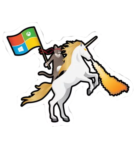 Sticker from the "Windows Insider: NinjaCat" sticker pack