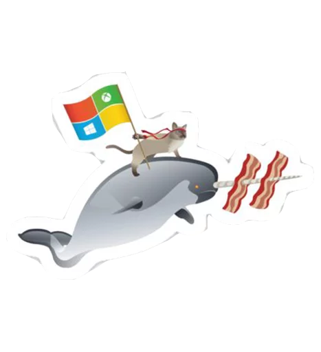 Sticker from the "Windows Insider: NinjaCat" sticker pack