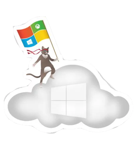 Sticker from the "Windows Insider: NinjaCat" sticker pack