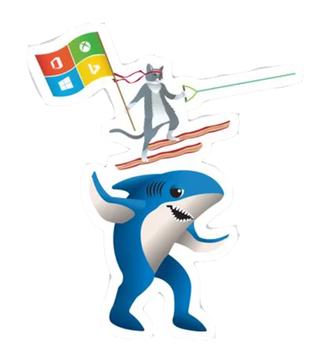 Sticker from the "Windows Insider: NinjaCat" sticker pack