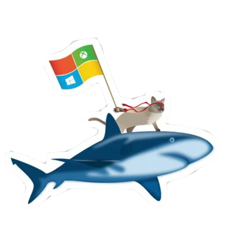 Sticker from the "Windows Insider: NinjaCat" sticker pack