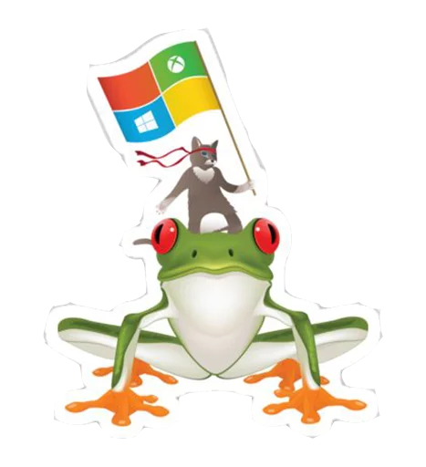 Sticker from the "Windows Insider: NinjaCat" sticker pack