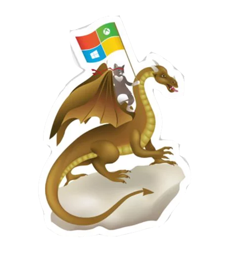 Sticker from the "Windows Insider: NinjaCat" sticker pack