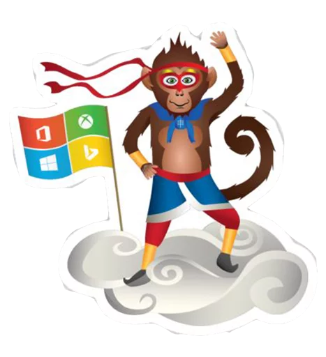 Sticker from the "Windows Insider: NinjaCat" sticker pack