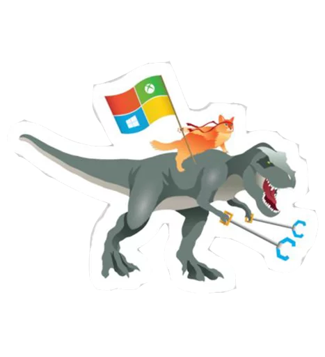 Sticker from the "Windows Insider: NinjaCat" sticker pack