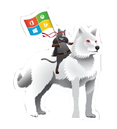 Sticker from the "Windows Insider: NinjaCat" sticker pack