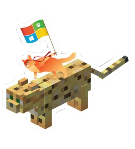 Стикер из набора "Windows Insider: NinjaCat"