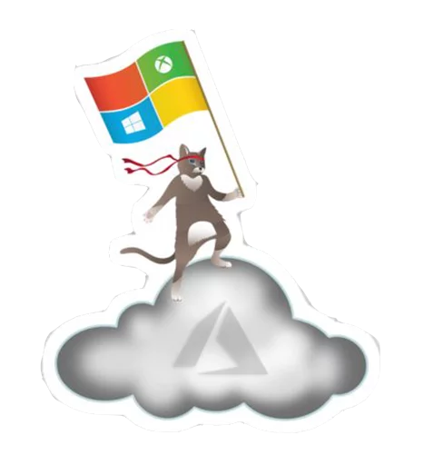 Sticker from the "Windows Insider: NinjaCat" sticker pack