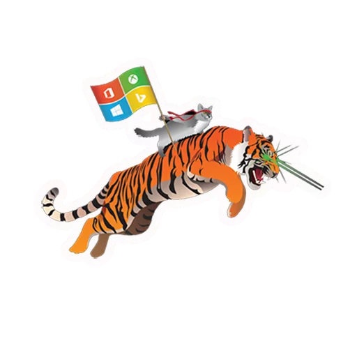 Sticker from the "Windows Insider: NinjaCat" sticker pack