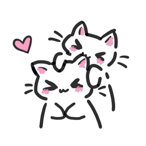 Sticker from the "Cute cats" sticker pack