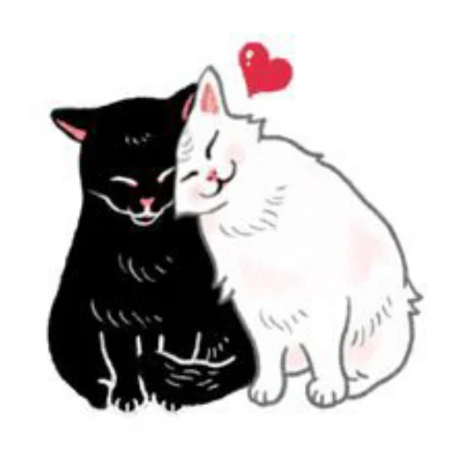 Sticker from the "Cute cats" sticker pack