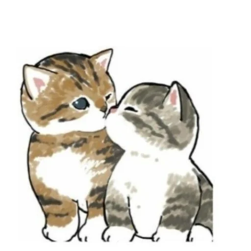 Sticker from the "Cute cats" sticker pack